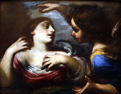 Hagar and the Angel, 1650, Cecco Bravo