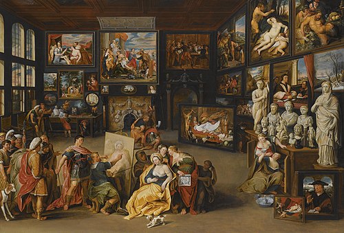 Alexandre le Grand visite l'atelier d'Apelle, 1630, Willem van Haecht