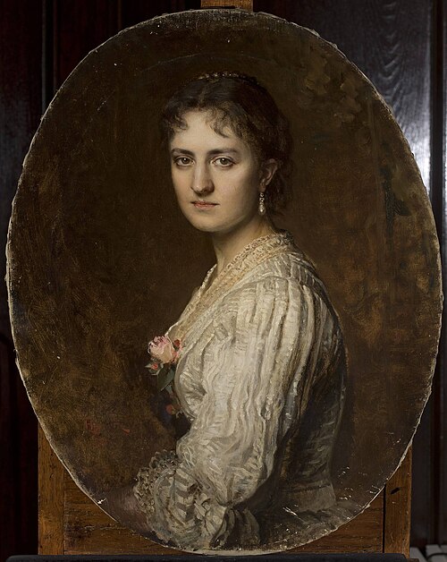 Portrait of Anna Branicka, 1886, Leopold Horovitz