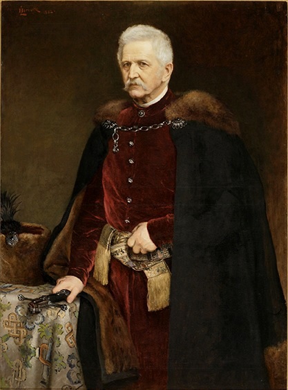 Porträt des Leon Sapieha (1803-1878), 1882, Leopold Horovitz