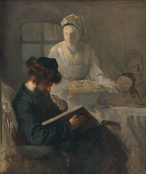U rabína, 1882, Leopold Horovitz