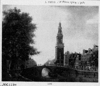 Singel in Amsterdam with the Jan Rodenpoortstoren, 1766, Jan Ekels