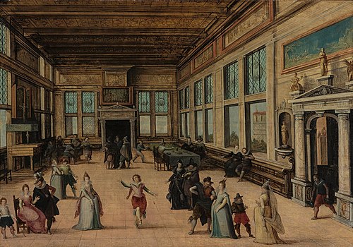 A Ballroom in Renaissance Style, 1610, Abel Grimmer