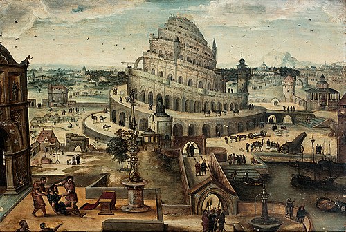 The Tower of Babel, 1570, Abel Grimmer