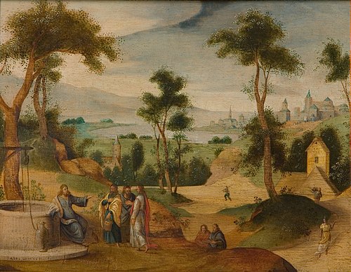 Christ at the Jacob's Well, 1599, Abel Grimmer