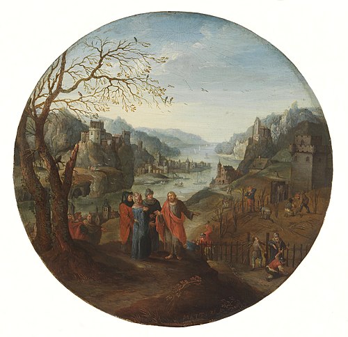 Paysage avec scène biblique, 1595, Abel Grimmer