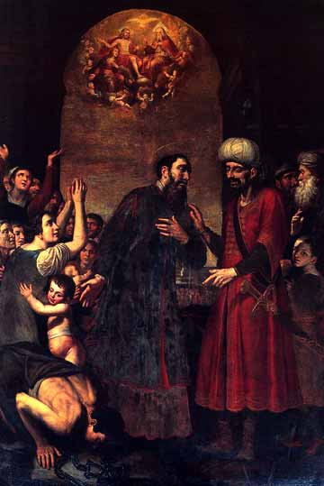 Saint Paulin libérant l'esclave, 1626, Giovanni Bernardino Azzolini