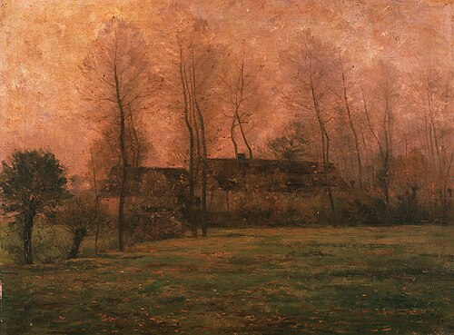 Farm at Dusk, 1884, Rodolphe Wytsman