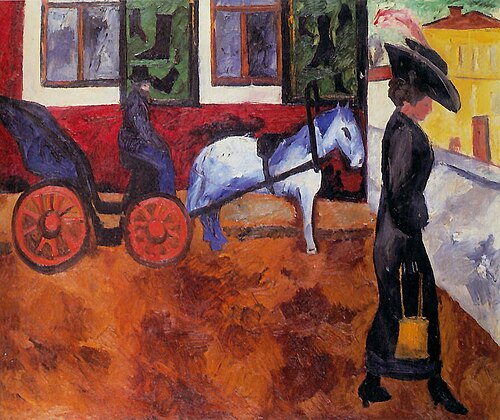Street in Moscow, 1909, Nathalie Gontcharova