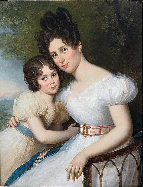 Portrait de Madame Charles Delamalle, 1827, René Théodore Berthon