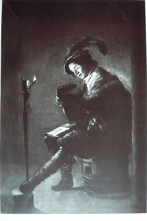 Lute player by lamplight (at full length), 1633, Judith Leyster