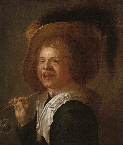A boy blowing bubbles, 1630, Judith Leyster