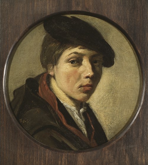 Round portrait of a boy with beret, 1632, Judith Leyster