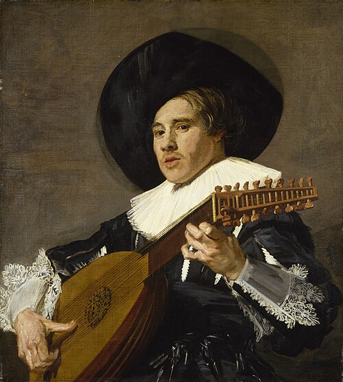 The Lute Player (facing left), 1630, Judith Leyster