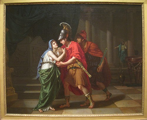 Electra Receiving the Ashes of her Brother, Orestes, 1827, Jean-Baptiste Wicar