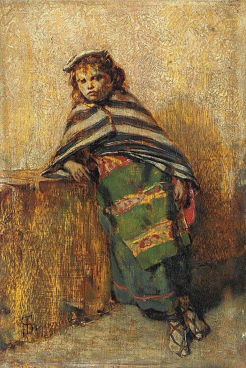 Young peasant girl, 1860, Telemaco Signorini
