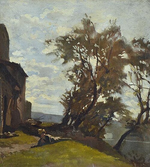At Fiesole, 1900, Telemaco Signorini