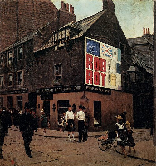 In the streets of Leith, 1881, Telemaco Signorini