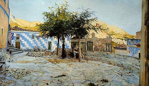 Poggio, village on Elba Island, 1888, Telemaco Signorini
