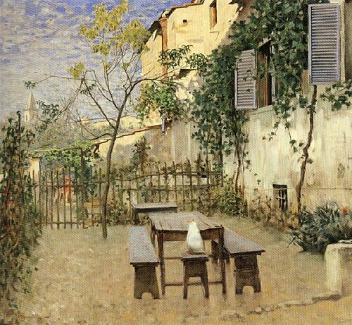 September morning in Settignano, 1891, Telemaco Signorini