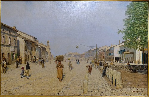 Suburb of Porta Adriana in Ravenna, 1875, Telemaco Signorini