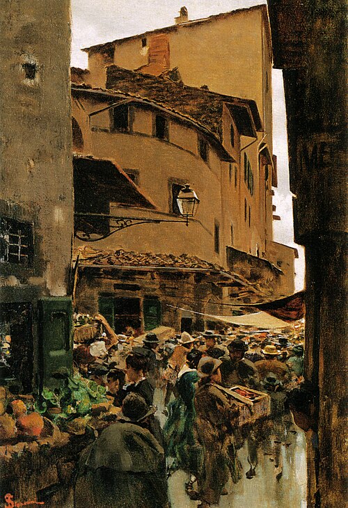 Via Calimala, Florence, 1889, Telemaco Signorini