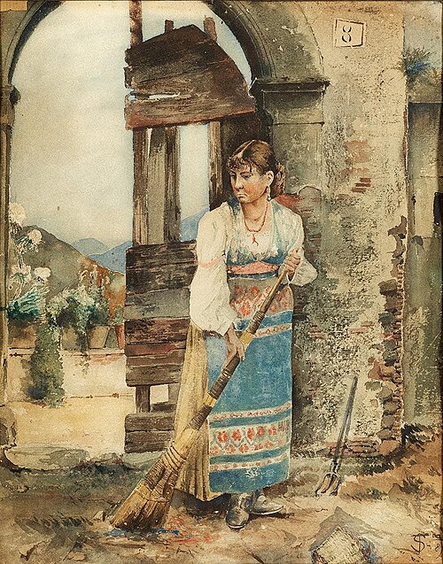 A peasant woman, 1889, Telemaco Signorini