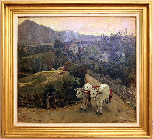 Oxen in Pietramala, 1890, Telemaco Signorini