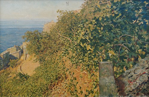 Ligurian vegetation in Riomaggiore, 1894, Telemaco Signorini