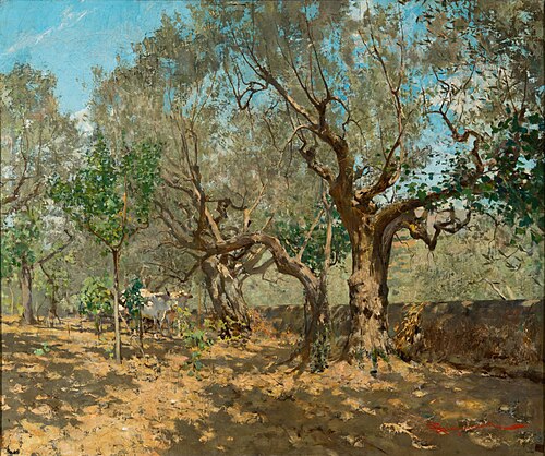 Among the olive trees in Settignano, 1885, Telemaco Signorini