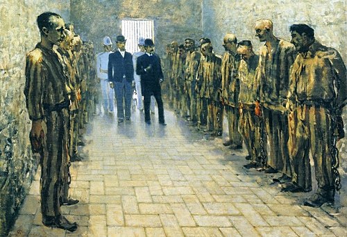 Penal colony at Portoferraio, 1888, Telemaco Signorini