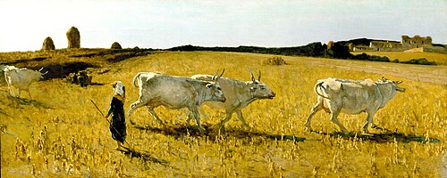 Pastures in Castiglioncello, 1861, Telemaco Signorini