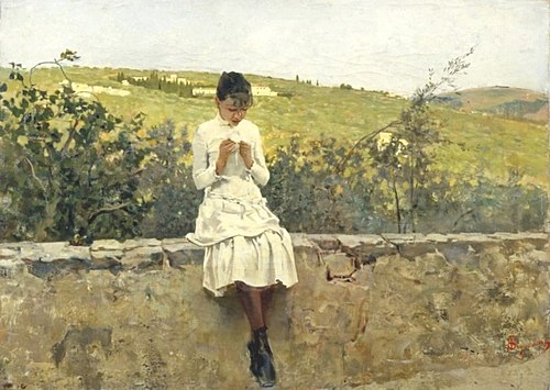 On the hills to Settignano, 1885, Telemaco Signorini