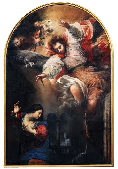 Annonciation, 1650, Sebastiano Mazzoni
