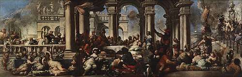 The Banquet of Cleopatra, 1660, Sebastiano Mazzoni