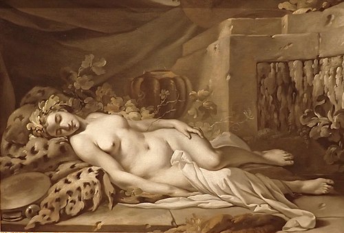 Bacchante endormie, 1763, Jean-Baptiste Marie Pierre