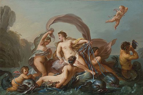 The Birth of Venus, 1750, Jean-Baptiste Marie Pierre