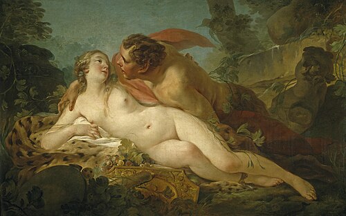 Jupiter et Antiope, 1745, Jean-Baptiste Marie Pierre