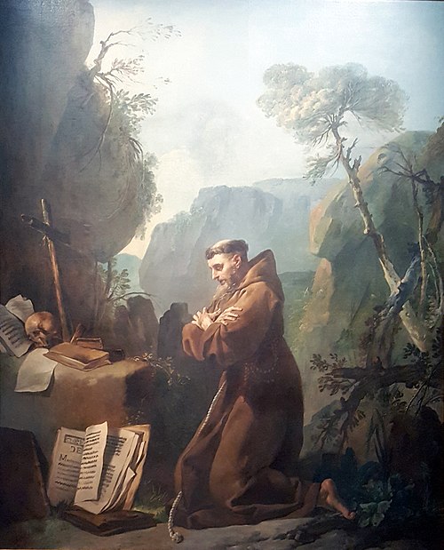 Saint François d'Assise en prière, 1747, Jean-Baptiste Marie Pierre