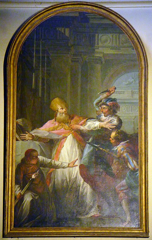 Le martyre de Saint Thomas Becket, 1748, Jean-Baptiste Marie Pierre
