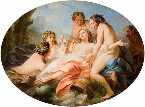 Psyche Rescued by Naiads, 1750, Jean-Baptiste Marie Pierre