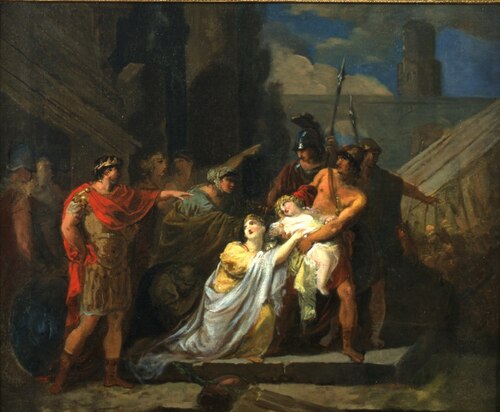 Astyanax arraché des bras de sa mère, 1783, François-Guillaume Ménageot