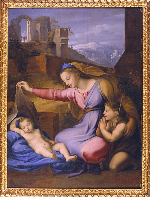 La Vierge au diadème bleu, 1512, Giovan Francesco Penni