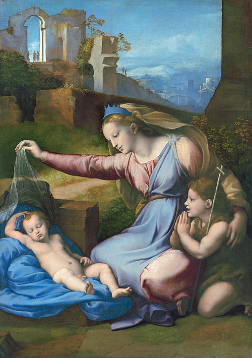La Vierge au diadème bleu, 1515, Giovan Francesco Penni
