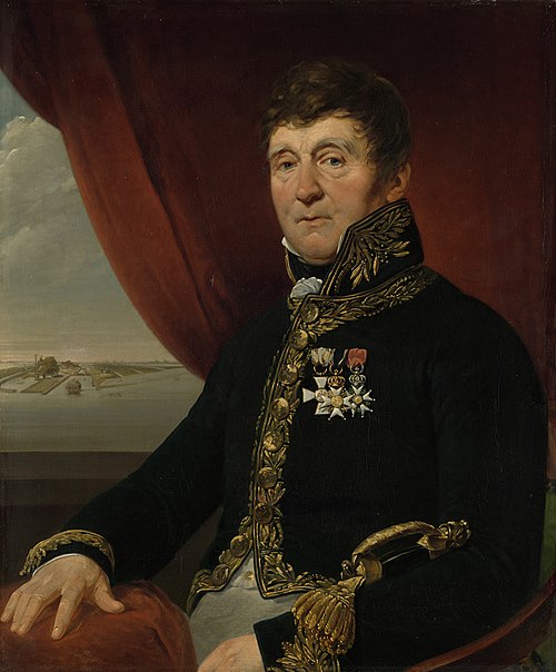 Portrait de Jan Blanken, ingénieur en hydraulique impliqué dans le développement du système d'eau né, 1825, Jean Augustin Daiwaille