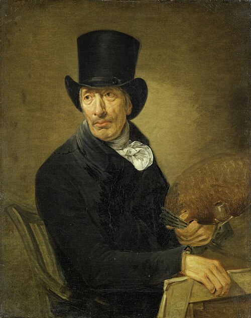 Portrait de Pieter Barbiers II, peintre, 1820, Jean Augustin Daiwaille