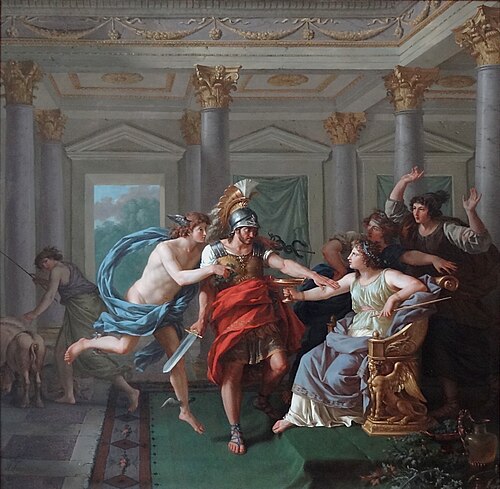 Ulysse arrivant dans le palais de Circé, 1787, Jean-Jacques Lagrenée