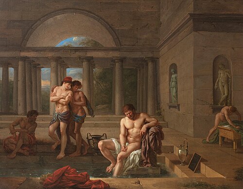 Archimedes Coming out of the Bath, 1804, Jean-Jacques Lagrenée