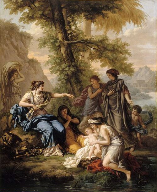 Moïse sauvé des eaux, 1785, Jean-Jacques Lagrenée