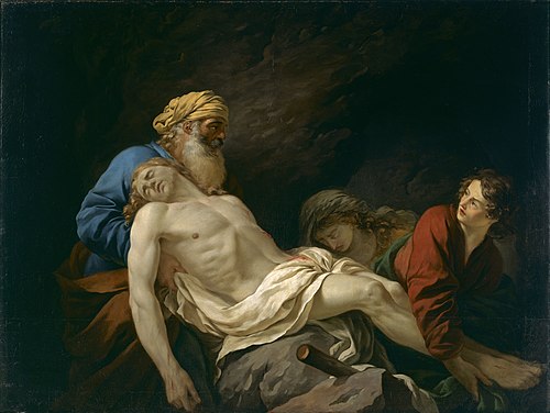 La Mise au tombeau, 1770, Jean-Jacques Lagrenée